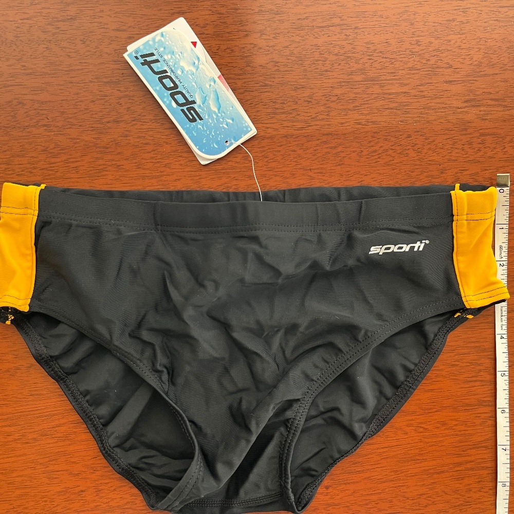 Sporti Piped Splice Brief Swimsuit